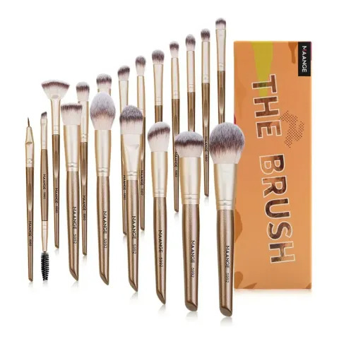 MAANGE The Brush 18pcs Professional Makeup Brush Set - Rose Gold — Maange