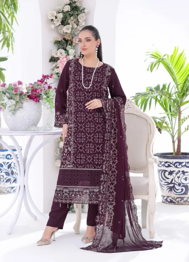 𝙉𝙊𝙍𝘼 𝙡𝙪𝙭𝙪𝙧𝙮 𝙨𝙝𝙞𝙛𝙤𝙤𝙣 – Semi-Stitched Collection - Shopemart 1