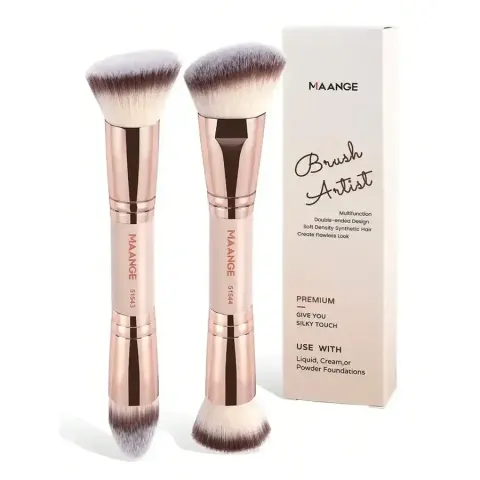 MAANGE Brush Artist 2pcs Double-Ended Makeup Brush Set — Maange
