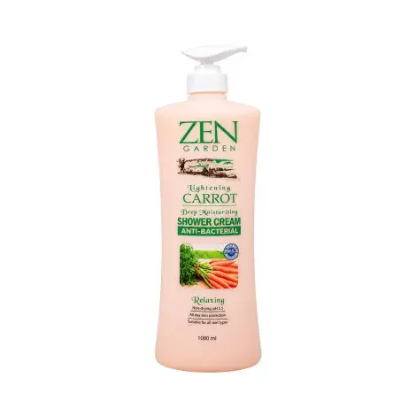 Zen Garden Lightening Carrot Deep Moisturising Relaxing Shower Cream 1000ml — ZEN GARDEN moisturiser