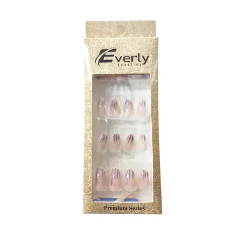 Everly Natural Fake Nails 24pcs - L109 — EVERLY beauty product
