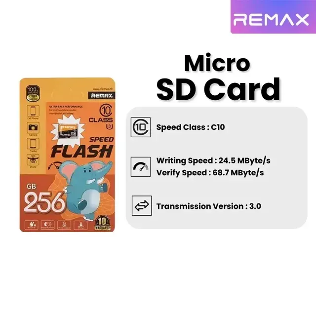REMAX Micro SD Card 256GB — Remax