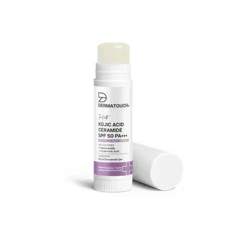 Dermatouch kojic Acid Ceramide Lip Balm spf 50 pa+++ 5g — DERMATOUCH lip care product