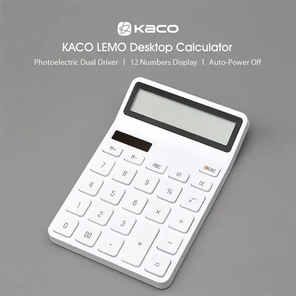 Xiaomi Kaco Lemo Desktop Electronic Calculator — xiaomi