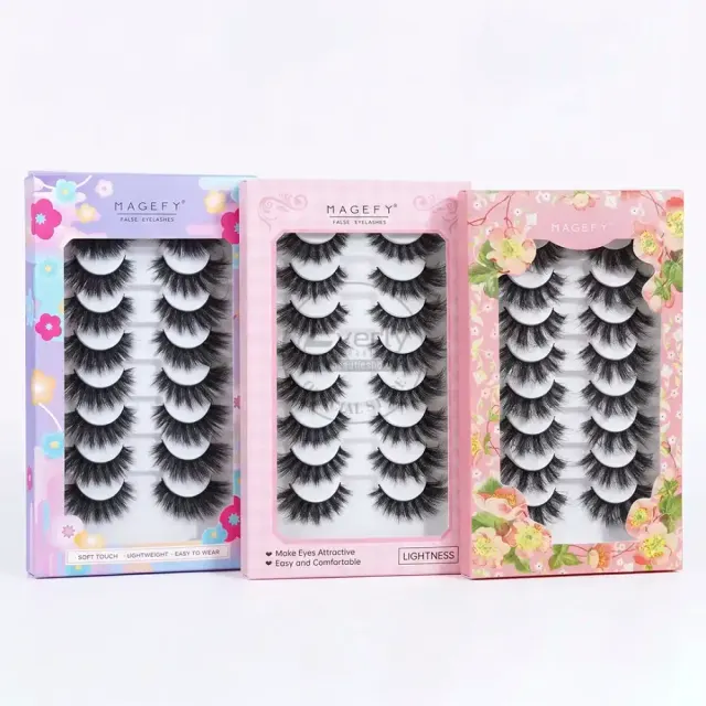 MAANGE MAGEFY 8Pair Natural Length & Curl False Eyelashes - Soft Touch Lightweight — Maange