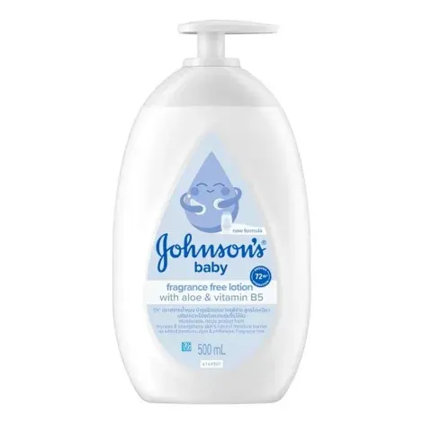Johnson's Baby Fragrance Free Lotion with Aloe & Vitamin B5 500ml — JOHNSON'S fragrance
