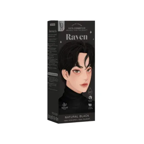 Kota Hair Color Cream Raven - Natural Black — KOTA hair care product