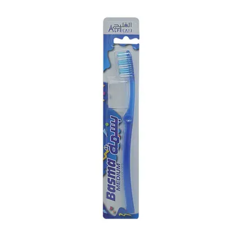Basma Medium Al Felaij Toothbrush - Blue — BASMA beauty product