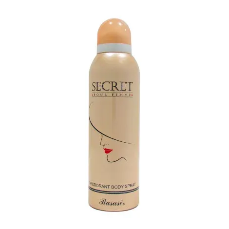 Rasasi Secret Pour Femme Deodorant Body Spray 200ml — RASASI fragrance