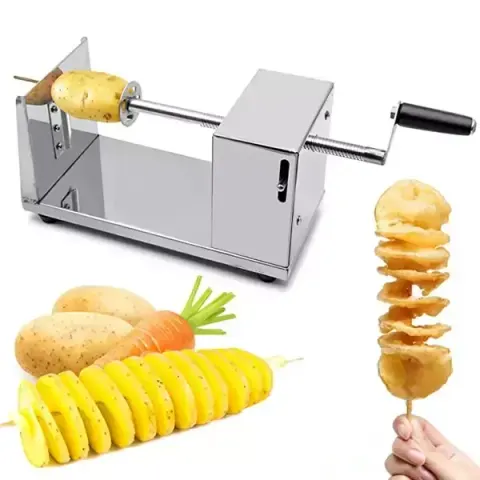 Stainless Steel Twisted Potato Slicer Spiral Cutter