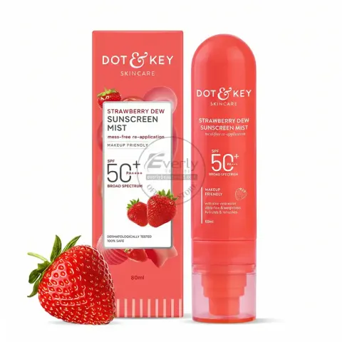Dot & Key Strawberry Sunscreen Face Mist SPF 50+ PA+++ - 80ml — Dot & Key