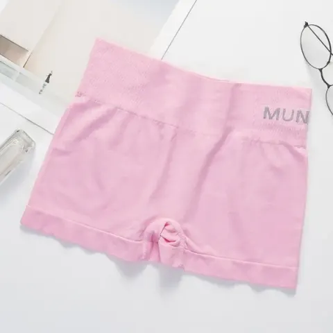 Pink Munafi Panty KP – Seamless High-Waist Comfort Boyshort Panty for Women