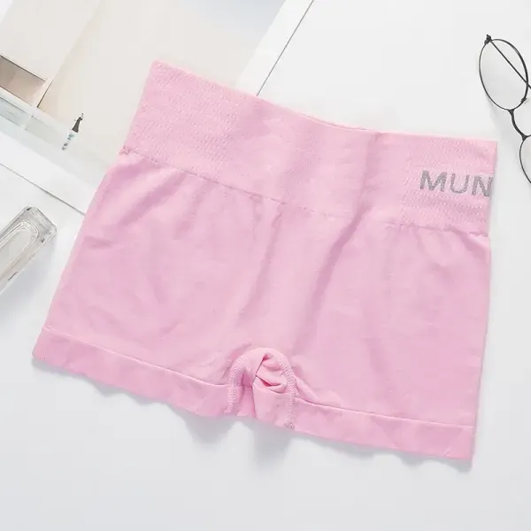 Pink Munafi Panty KP – Seamless High-Waist Comfort Boyshort Panty for Women