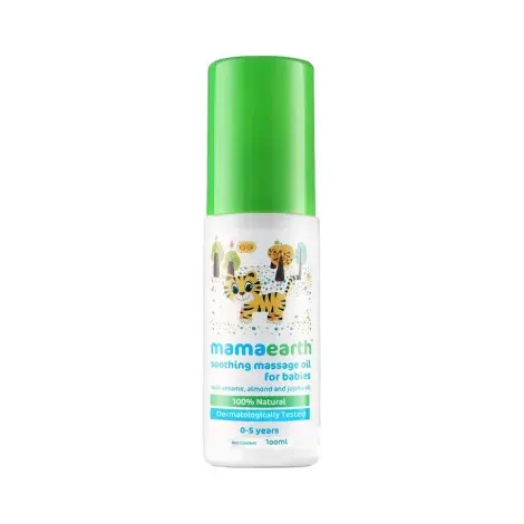 Mamaearth Baby Soothing Massage Oil 100ml For 0-5 years — MAMA EARTH oil