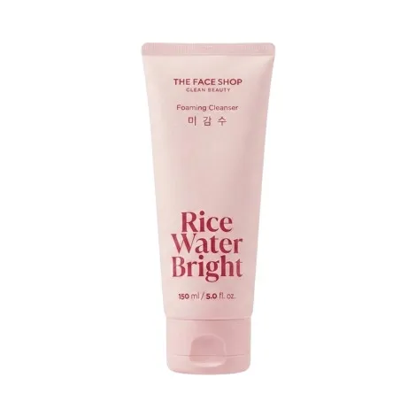 The Face Shop Rice Water Bright Foaming Cleanser 150ml – Brightening Facial Cleansing Foam