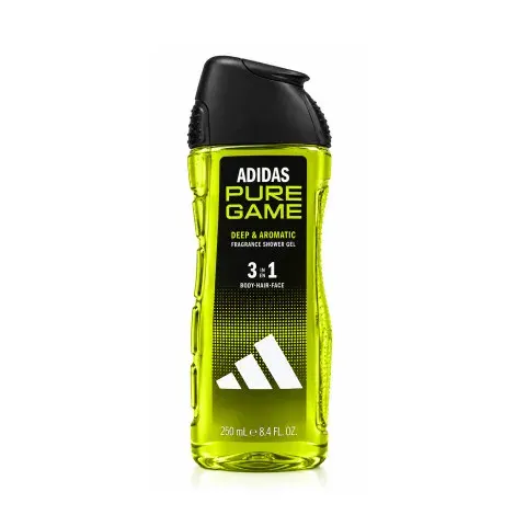 Adidas Pure Game Deep & Aromatic 3 In 1 Fragrance Shower Gel 250ml — ADIDAS fragrance