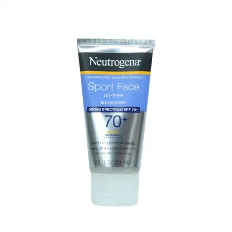 Neutrogena Sport Face Oil free Sunscreen SPF70+ 73ml — NEUTROGENA sunscreen