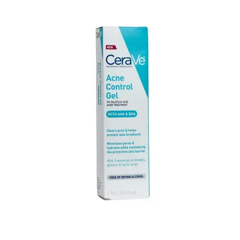 Cerave Acne Control Gel 2% Salicylic Acid Acne Treatment With AHA & BHA 40ml — CERAVE face serum