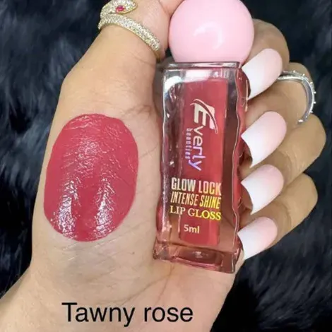 Everly Beauties Glow Lock Intense Shine Lip Gloss - Tawny Rose — EVERLY lip colour