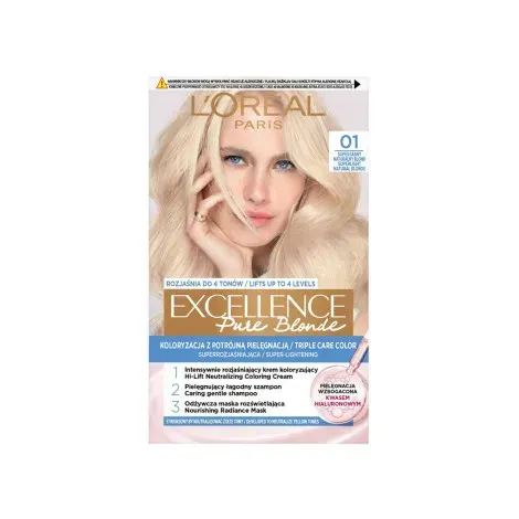 L'Oreal Excellence Pure Blonde Triple Care Color - 01 Superlight Natural Blonde — LOREAL beauty product