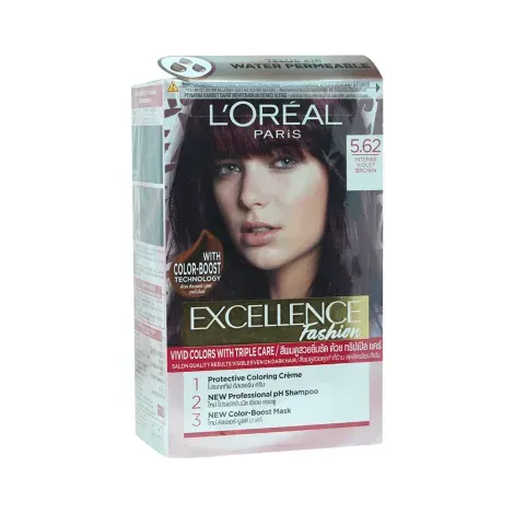 Loreal Excellence Creme Hair Color-5.62 Intense Violet Brown — LOREAL hair care product