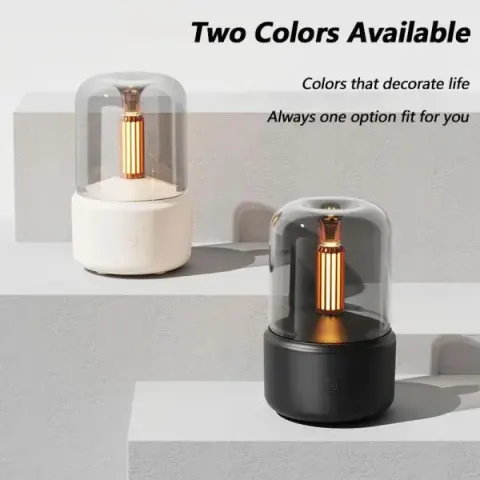 Retro Flame Air Humidifier Ultrasonic Usb Aroma Diffuser