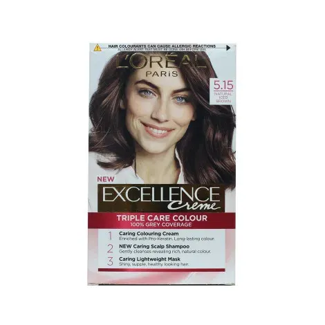 L'Oreal Excellence Creme Triple Care Colour - 5.15 Natural Iced Brown — LOREAL beauty product