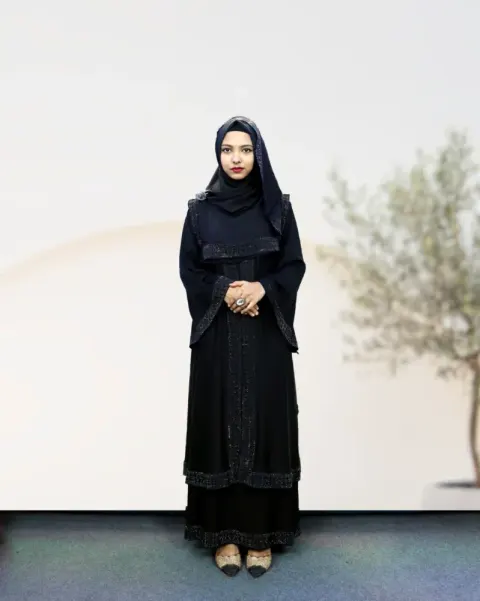 Black Layered Irani Abaya Borka