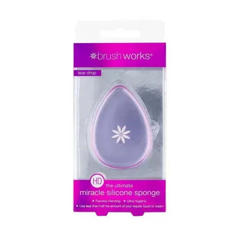 Brushworks HD Miracle Silicone Sponge - Tear Drop — BRUSH WORKS beauty accessory