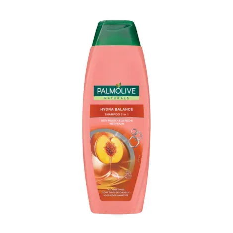 Palmolive With 100% Natural Peach Hydra Balance 2 in 1 Shampoo 350ml — PALMOLIVE hair care product