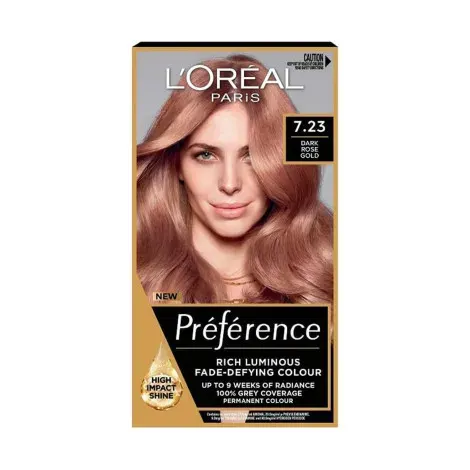 Loreal Hair Color Preference - 7.23 Dark Rose Glod — LOREAL hair care product