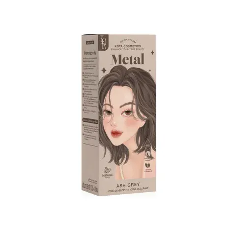 Kota Hair Color Cream Metal - Ash Grey — KOTA hair care product