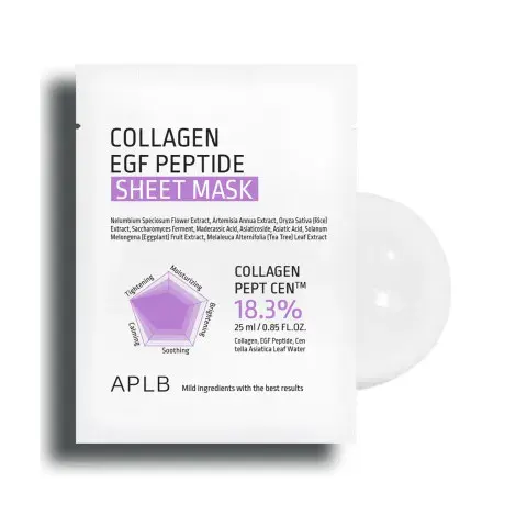 APLB Collagen EGF Peptide Sheet Mask 25ml — APLB face serum