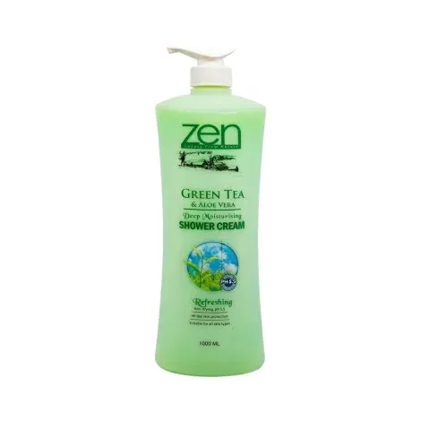 Zen Garden Green Tea & Aloe Vera Deep Moisturising Refreshing Shower Cream 1000ml — ZEN GARDEN moisturiser