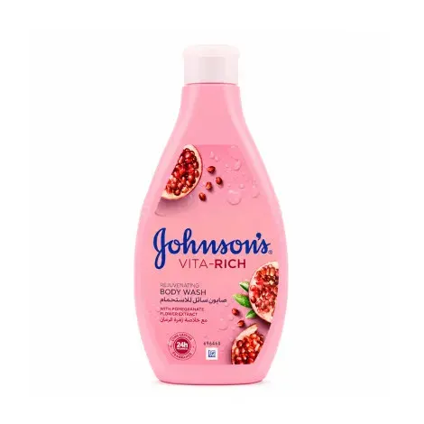 Johnson's Vita Rich With Pomegranate Flower Extract Brightening Body Wash 400ml — JOHNSON'S body care product
