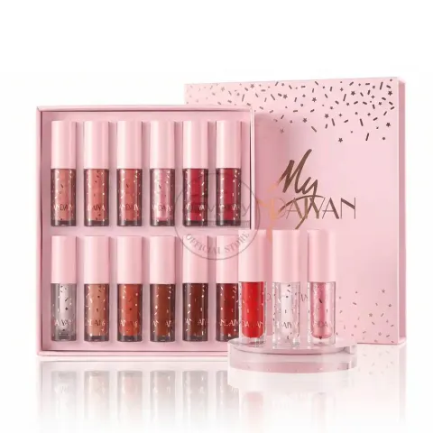 My Handaiyan 12pcs Liquid Lipstick Set - Matte Long Lasting Lip Colors — Handaiyan