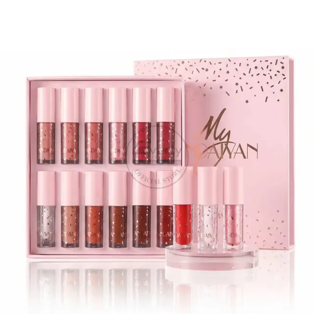 My Handaiyan 12pcs Liquid Lipstick Set - Matte Long Lasting Lip Colors — Handaiyan