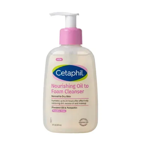 Cetaphil Nourishing Oil to Foam Cleanser for Normal to Dry Skin 237ml — CETAPHIL face wash