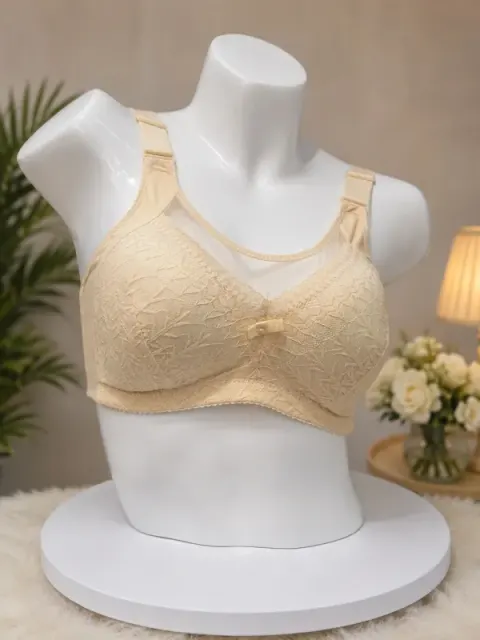 Elegant Floral Lace Full Coverage Comfort Bra - Shopemart 1