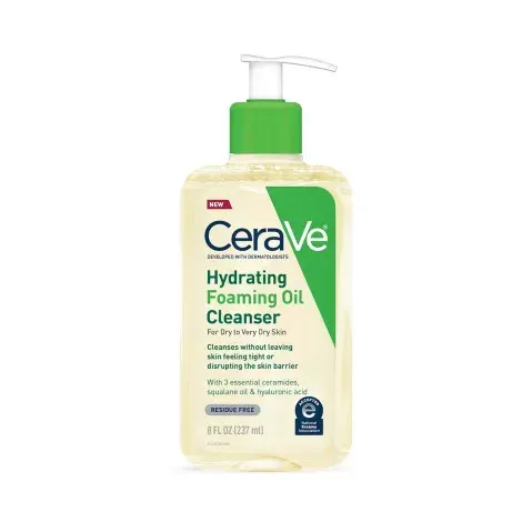 CeraVe Hydrating Foaming Oil Cleanser 237ml — CERAVE face wash