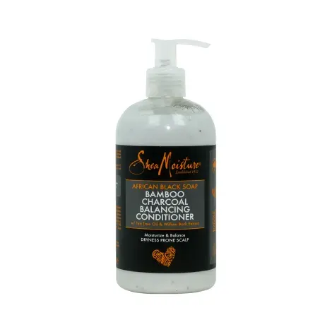Shea Moisture African Black Soap Bamboo Charcoal Balancing Conditioner 384ml — SHEA MOISTURE hair care product