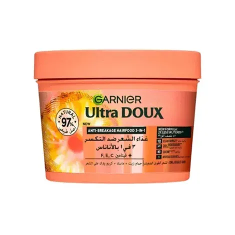 Garnier Ultra Doux Pineapple Anti-Breakage 3-in-1 Hair Food Mask 390ml — GARNIER hair care product