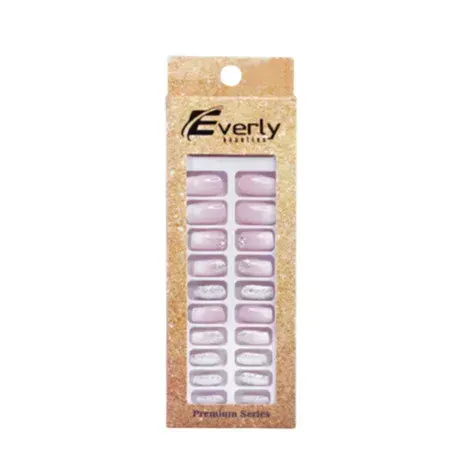 Everly Natural Fake Nails 24pcs - H201 — EVERLY beauty product