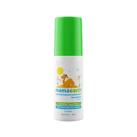 Mamaearth Mineral Based Sunscreen For Babies SPF 20+100g — MAMA EARTH sunscreen