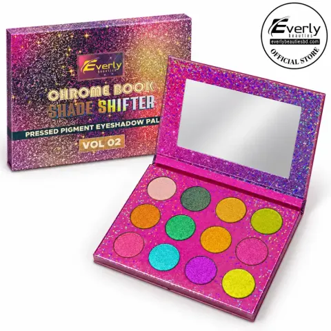 Everly Beauties Chrome Book Shade Shifter Vol. 2 Multichrome Pressed Pigment Palette — Everly Beauti