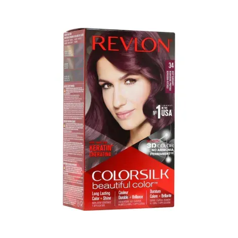 Revlon Colorsilk Beautiful Hair Color - 34 Deep Burgundy — REVLON hair care product