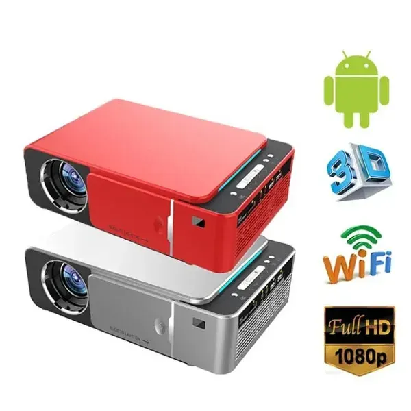 T6 Full Hd Led Projector 4K 3500 Lumens Hdmi Usb 1080P Portable WIFI projector