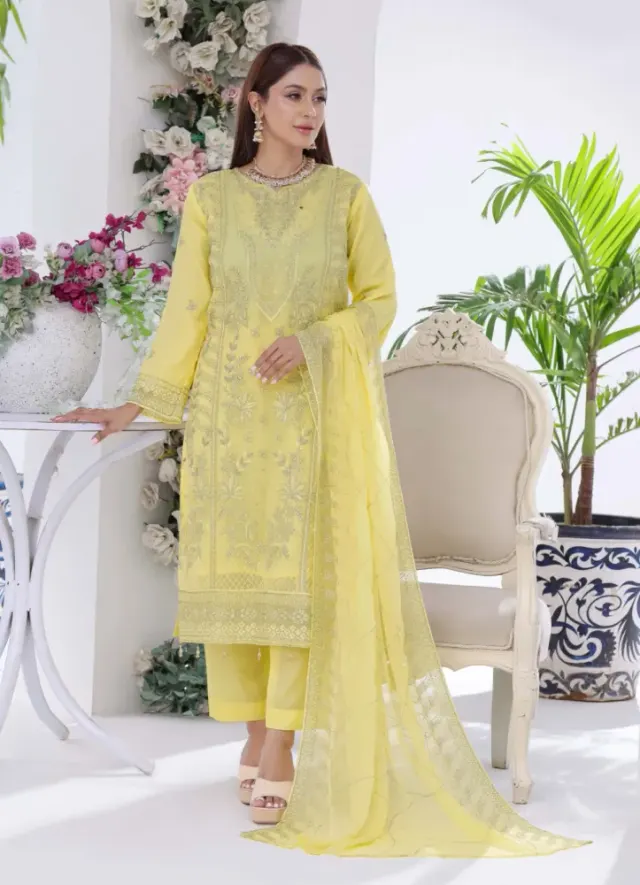 𝙉𝙊𝙍𝘼 𝙡𝙪𝙭𝙪𝙧𝙮 𝙨𝙝𝙞𝙛𝙤𝙤𝙣 – Semi-Stitched Collection - Shopemart 1