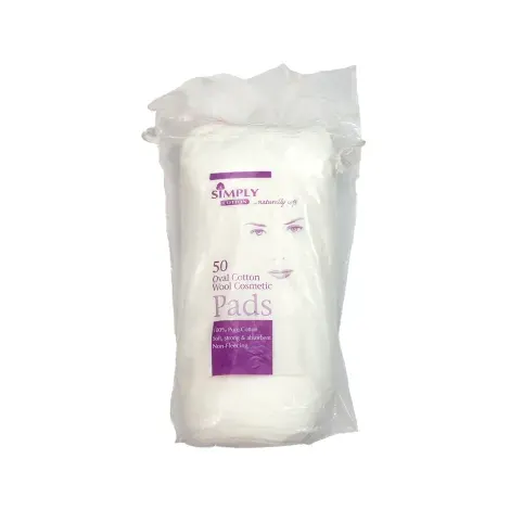 Simply Oval Cotton Wool Cosmetic Pads 50's — SIMPLY beauty accessory