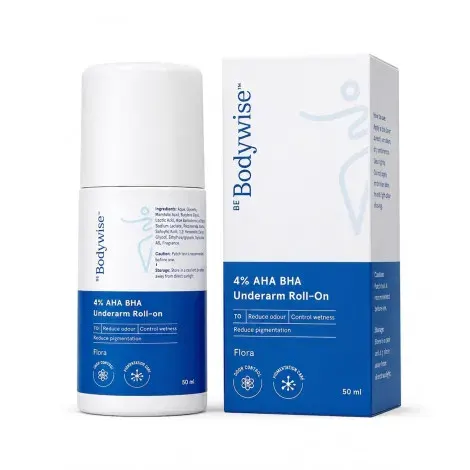 Be Bodywise 4% AHA BHA Underarm Roll On 50ml - Flora — BE BODYWISE fragrance